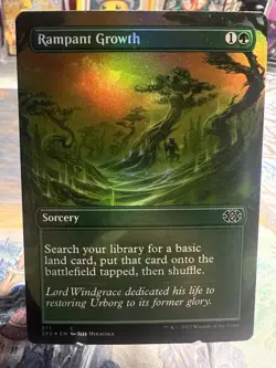 Rampant Growth (Borderless) Double Masters 2022 2 Foil And 1 Regular NM MTG - Image 3