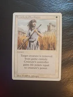 Magic the Gathering MTG Swords to Plowshares NM REVISED - Image 1