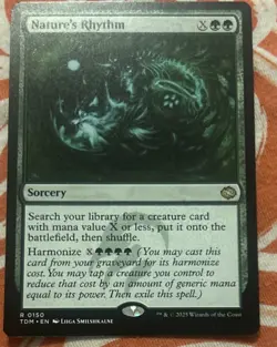 MTG Nature's Rhythm, Sorcery, Rare 0150 - TDM - Image 1