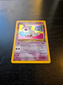 HOLO Card Mew Black Star Promo #9 Pokemon- Rare 2000 - Image 4
