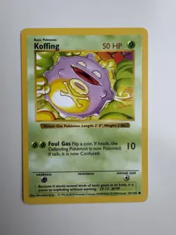 Pokemon TCG - Koffing 51/102 Base Set Shadowless - Image 1