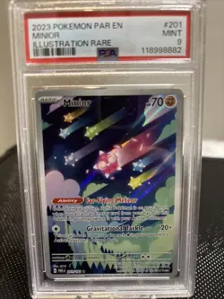 2023 Pokemon Par EN Minior Illustration Rare Mint #201 PSA 9 - Image 1