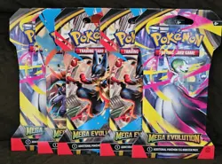 Pokemon TCG Mega Evolution Sleeved Booster Packs - LOT OF 5 - Image 1