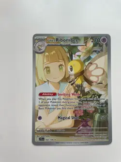 Pokemon TCG Lillie's Ribombee 164/159 Journey Together Holo NM - Image 1