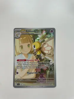 Pokemon TCG Lillie's Ribombee 164/159 Journey Together Holo NM - Image 3