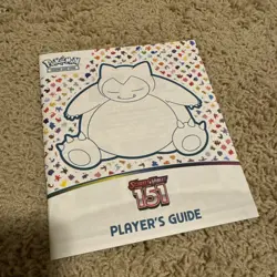 SCARLET & VIOLET 151 Players Guide - SNORLAX Cover ETB Booklet - Pokemon TCG - Image 1