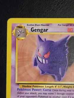 Gengar 20/62 Non Holo Fossil Pokemon TCG LP - Image 3