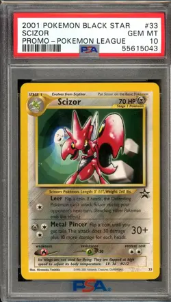 Pokemon Scizor #33 Pokemon League - Black Star Promo PSA 10 - Image 1