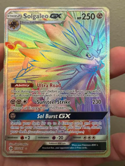 Solgaleo GX (Secret) 155/149 POKEMON SM Base Set Holo *READ DESCRIPTION* - Image 1
