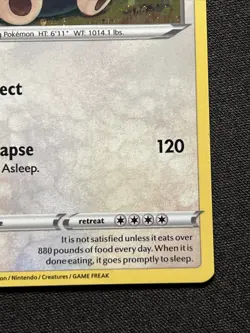 🌀 Snorlax 141/192 Cosmos Promo - Holo 🌀 SWIRL - Rebel Clash Pokemon TCG NM - Image 5
