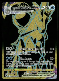 Ice Rider Calyrex VMAX Secret Rare SWSH10: Astral Radiance Trainer Gall Pokemon - Image 1