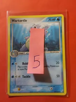 2006 Pokemon EX Crystal Guardians #42 Wartortle, UC, NF/H, cd5 - Image 3