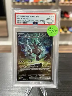 2025 Pokemon Black Bolt Zekrom EX Special Illustration Rare PSA 10 - Image 1