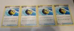4x Quick Ball 179/202 Sword & Shield Pokemon Playset x4 Uncommon NM - Image 1