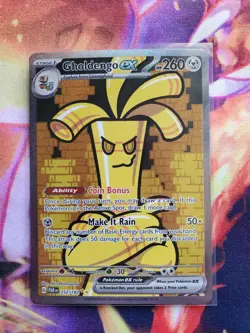 Pokemon Gholdengo ex 252/182 SV04: Paradox Rift Special Illustration Rare - Image 1