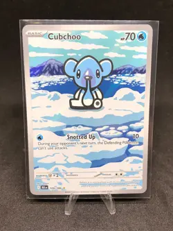Pokemon TCG Cubchoo 109/086 Black Bolt Illustration Rare Holo NM - Image 1