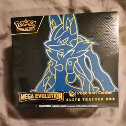 Pokemon Center Mega Evolution Elite Trainer Box ETB - Lucario - Factory Sealed - Image 1