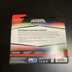 Pokemon Prismatic Evolutions Tech Sticker Collection - Leafeon FACTORY SEALED - Image 2