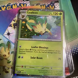 Pokemon Prismatic Evolutions Tech Sticker Collection - Leafeon FACTORY SEALED - Image 3