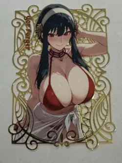YOR FORGER Numbered 093/100 Goddess Story METAL Collectible CARD - Image 1