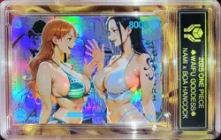 NAMI x BOA HANCOCK One Piece Waifu Goddess Card CUSTOM MADE Black Label - Image 3