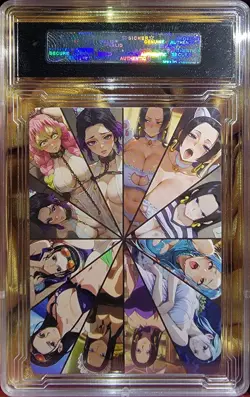 NAMI x BOA HANCOCK One Piece Waifu Goddess Card CUSTOM MADE Black Label - Image 5