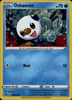 Oshawott - (Cosmo Holo) Promo SWSH: Sword & Shield Promo Cards SWSH222 LP - Image 1