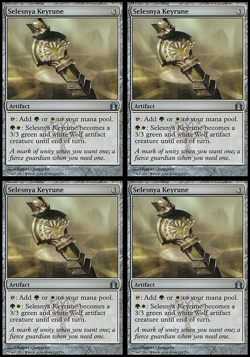 MTG 2012 SELESNYA KEYRUNE - ARTIFACT - UNCOMMON - MAGIC CARD x4 copies - Image 1