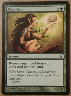 MTG Recollect - Sorcery (Magic the Gathering card) - Image 1