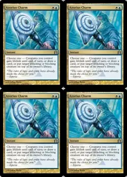 4x MTG 2012 AZORIUS CHARM - INSTANT, MAGIC CARD x4 copies UNCOMMON - Image 1