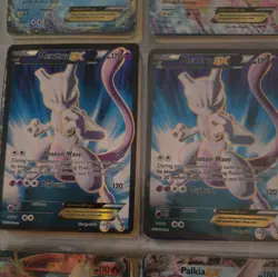 Pokemon Mewtwo EX TCG Full Art Holo Ultra Rare Card Breakthrough 157/162 - Image 1