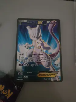 Pokemon Mewtwo EX TCG Full Art Holo Ultra Rare Card Breakthrough 157/162 - Image 2