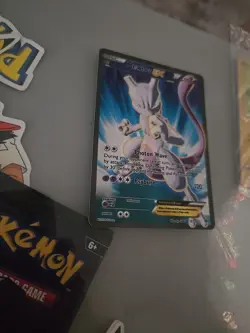 Pokemon Mewtwo EX TCG Full Art Holo Ultra Rare Card Breakthrough 157/162 - Image 4