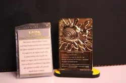 1999 Poliwhirl #61 Gold Bar Card Limited Edition Burger King Gold Plated Pokemon - Image 1
