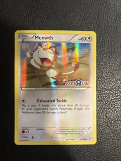 Pokemon Card Meowth 53/83 Holo Foil Toys R US Promo NM - Image 1