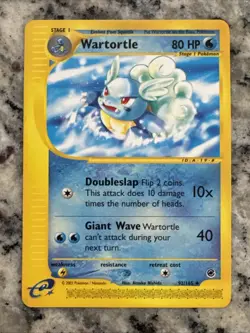 Pokemon Card Wartortle 92/165 Expedition Base Set Non Holo WOTC NM - Image 2
