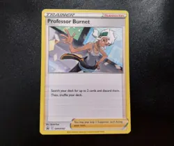 Professor Burnett SWSH167 Regular Black Star Promo Pokemon Card NM - Image 1
