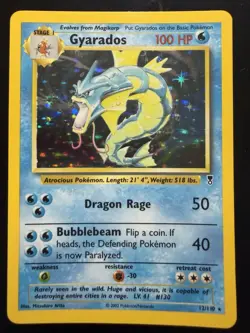 Pokemon Gyarados TCG Legendary Collection Holo Card 12/110 Rare - Image 1