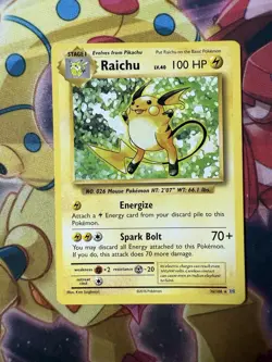 Raichu 36/108 XY Evolutions Deck Exclusive LP Non-holo Rare Pokemon Card - Image 1