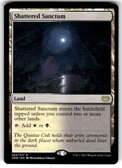 Shattered Sanctum Dual Land Innistrad: Crimson Vow Magic the Gathering x1 NM MTG - Image 1