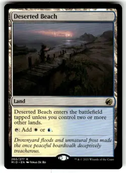 Deserted Beach Innistrad: Midnight Hunt Regular MTG NM - Image 1