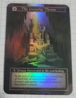 The Immortal Throne - Alpha Foil Unique - Sorcery Contested Realm - Image 1