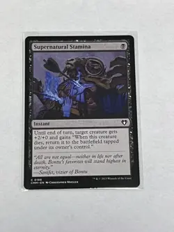 Supernatural Stamina Commander Masters #188 MTG - Image 1
