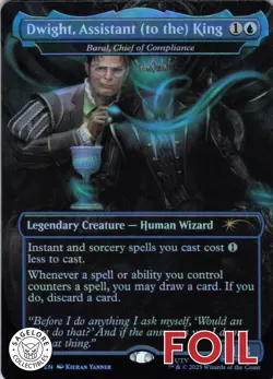 MTG Dwight, Assistant (to the) King (2168) | NM Foil | Secret Lair Office {SLD} - Image 1