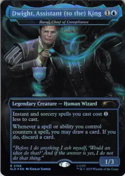 MTG Dwight, Assistant (to the) King (2168) | NM Foil | Secret Lair Office {SLD} - Image 2