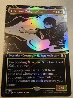 Fire Lord Zuko - #315 Foil (Borderless) Avatar: The Last Airbender - Mtg - Image 1