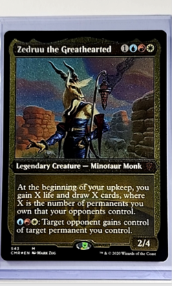 MTG Magic The Gathering Commander Masters Foil Etched Zedruu the Greathearted - Image 1