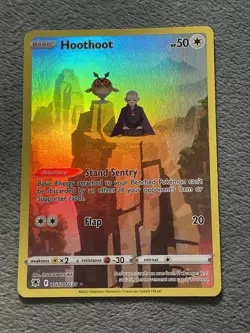 Hoothoot TG12/TG30 Trainer Gallery Full Art Rare Holo Pokemon Card Astral Radian - Image 1