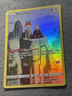 Hoothoot TG12/TG30 Trainer Gallery Full Art Rare Holo Pokemon Card Astral Radian - Image 2