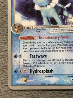 Vaporeon ex 110/113 Jun Haseve World Championships 2007 Pokemon Card - Image 4